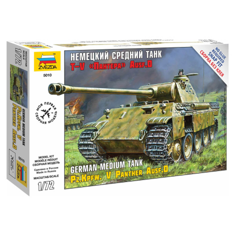 Snap Kit tank 5010 - Panzerkampfw.V Panther Ausf.D (1:72) Zvezda