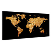 Klarstein Wonderwall Air Art Smart, infračervený ohrievač, 120 x 60 cm, 700 W, zlatá mapa