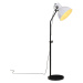 vidaXL Podlahová lampa 25 W biela 30x30x90-150 cm E27