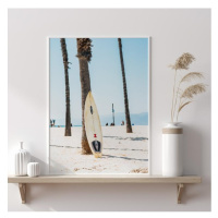 Plážový plagát s motívom surfu