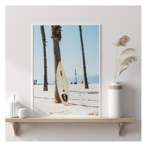 Plážový plagát s motívom surfu