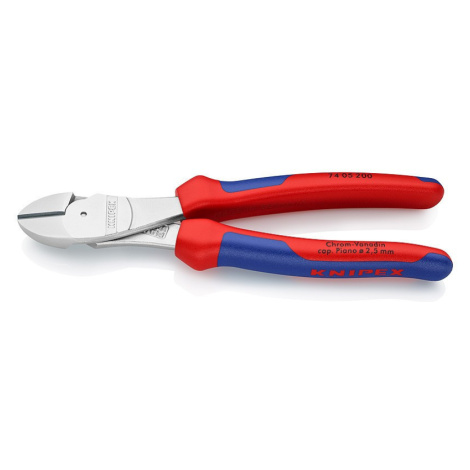 Silové bočné štiepacie kliešte chrómované 200 mm - 7405200 Knipex
