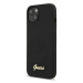 Kryt Guess GUHCP13MLSLMGBK iPhone 13 6,1" black hardcase Silicone Script Gold Logo (GUHCP13MLSLM