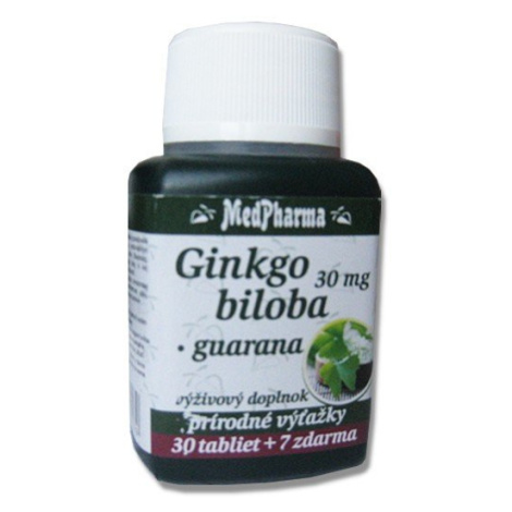 Medpharma Ginkgo biloba + Guarana 30 mg 37 tabliet