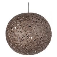 Závesná lampa Leitmotiv Nest round large dark brown, 50cm