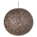 Závesná lampa Leitmotiv Nest round large dark brown, 50cm