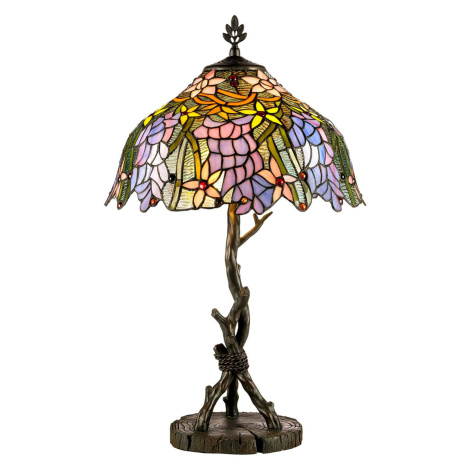 Stolná lampa KT1082+AG711P v štýle Tiffany Artistar