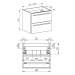 Mereo Mereo, Bino, kúpeľňová skrinka 81 cm, biela, MER-CN621S