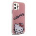 Plastové puzdro Hello Kitty na Apple iPhone 12/12 Pro HKHCP12MHKDSP IML Daydreaming Logo ružové