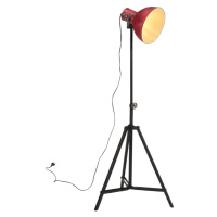 vidaXL Podlahová lampa 25 W šmuhovaná červená 61x61x90/150 cm E27