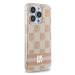 DKNY  PC/TPU Checkered Pattern W Printed Stripes MagSafe Apple Phone 15 Pro DKHMP15LHCPTSP Pink