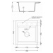 MEXEN MEXEN - Bunky Vito granitový drez 1 520x490 mm, béžová 6503521000-69