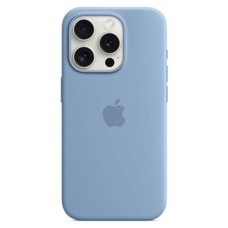 Apple Originál Silikónový kryt s MagSafe pre iPhone 15 Pro Winter Blue, MT1L3ZM/A