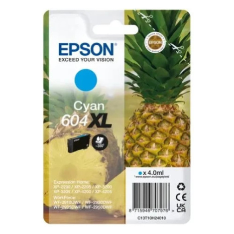 Epson 604XL T10H240 C13T10H24010 azurový (cyan) originálna cartridge