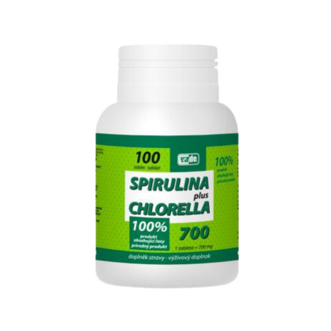 VIRDE SPIRULINA+CHLORELLA 100 tabliet