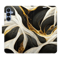 Flipové puzdro iSaprio - BlackGold Marble - Samsung Galaxy A25 5G