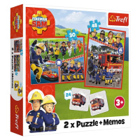Trefl Puzzle 2v1 + pexeso - Tím požiarnika Sama / Prism A&D Fireman Sam