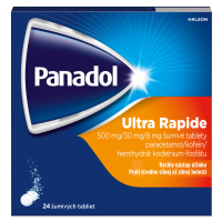 PANADOL Ultra Rapide šumivé tablety, stredne silná až silná bolesť 24 šumivých tabliet