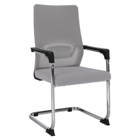 Zasadacia stolička, sivá/čierna, KABIR Tempo Kondela