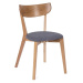 Jedálenská stolička z dubového dreva so šedým sedákom Arch - Bonami Essentials