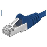 PREMIUMCORD Patch kábel CAT6a S-FTP, RJ45-RJ45, AWG 26/7 5m modrá