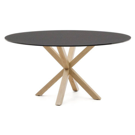 Okrúhly jedálenský stôl so sklenenou doskou ø 150 cm Argo – Kave Home