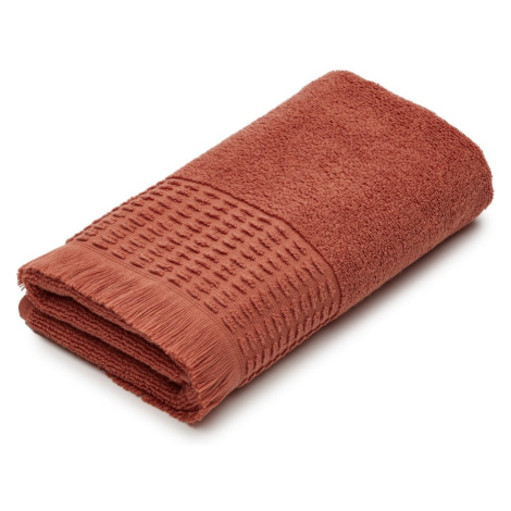 Bavlnený uterák v tehlovej farbe 50x90 cm Veta - Kave Home