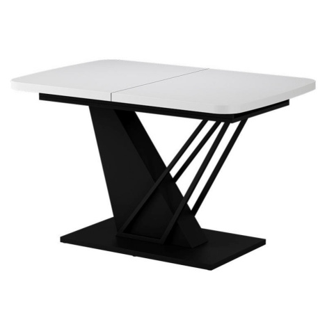 Vicco JEDÁLENSKÝ STÔL Fenaro, biely/čierna, 120-160 x 80 cm rozťahovateľný