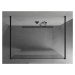 MEXEN/S - Kyoto Sprchová zástena WALK-IN voľne stojaca 140 x 200, transparent/dekor 8 mm, čierna
