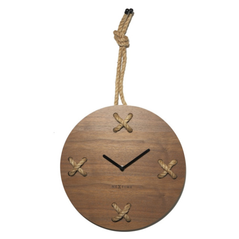Dizajnové nástenné hodiny 3111br Nextime Stitch 58 cm