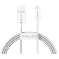Kábel Baseus Superior Series Cable USB to micro USB, 2A, 1m (white) (6953156208490)