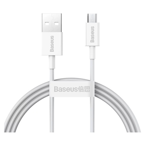 Kábel Baseus Superior Series Cable USB to micro USB, 2A, 1m (white) (6953156208490)