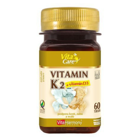 VITAHARMONY Vitamin K2 + D3 60 kapsúl