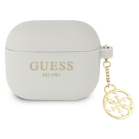 Silikónové puzdro Guess na Apple Airpods 3 GUA3LSC4EG 4G Charm sivé