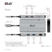 Club3D Dokovacia stanica 8v1 USB 3.2 typ C (2xHDMI, 2xUSB-A, RJ45, SD/Micro SD USB Type-C, 100W 
