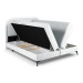 Svetlosivá boxspring posteľ s úložným priestorom 180x200 cm Eclipse – Cosmopolitan Design