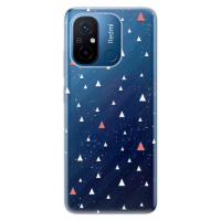 Odolné silikónové puzdro iSaprio - Abstract Triangles 02 - white - Xiaomi Redmi 12C