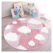 Ružový detský koberec ø 120 cm Comfort – Mila Home