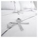 Bielo-sivé obliečky Catherine Lansfield Milo Bow, 135 x 200 cm
