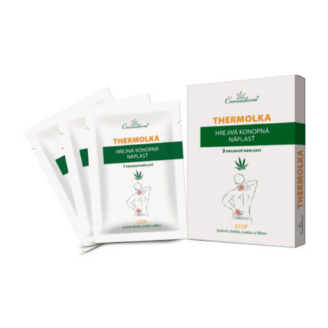 CANNADERM Thermolka hrejivá konopná náplasť 3 ks