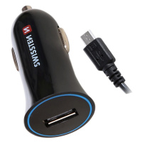Nabíjačka USB 12/24V Swissten 1AMP + kábel MICRO USB