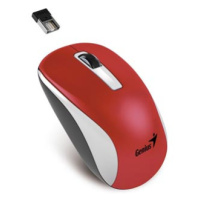 Genius Myš NX-7010, 1200DPI, 2.4 [GHz], optická, 3tl., bezdrátová, červená, univerzální