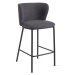 Tmavosivé barové stoličky v súprave 2 ks 92 cm Ciselia – Kave Home
