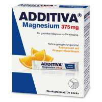 ADDITIVA Magnesium 375 mg direct pomaranč 20 vreciek