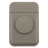 Peňaženka UNIQ Flixa magnetic card wallet with stand grey MagSafe (UNIQ-FLIXA-GREY)