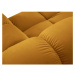 Žltý zamatový modul pohovky (pravý roh) Bellis – Micadoni Home