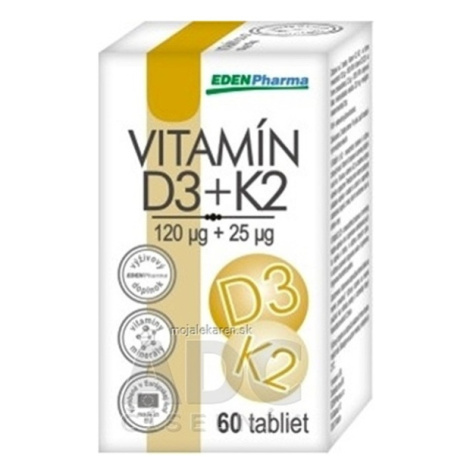 EDENPHARMA Vitamín D3 + K2 tablety 60 ks