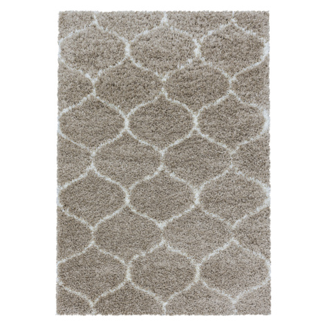 Kusový koberec Salsa Shaggy 3201 beige - 60x110 cm Ayyildiz koberce