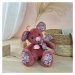 Doudou Histoire d´Ours Plyšová kamarátka tmavo ružová myška 25 cm