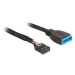 Delock kábel USB 2.0 pinový konektor samica > USB 3.0 pinový konektor samca